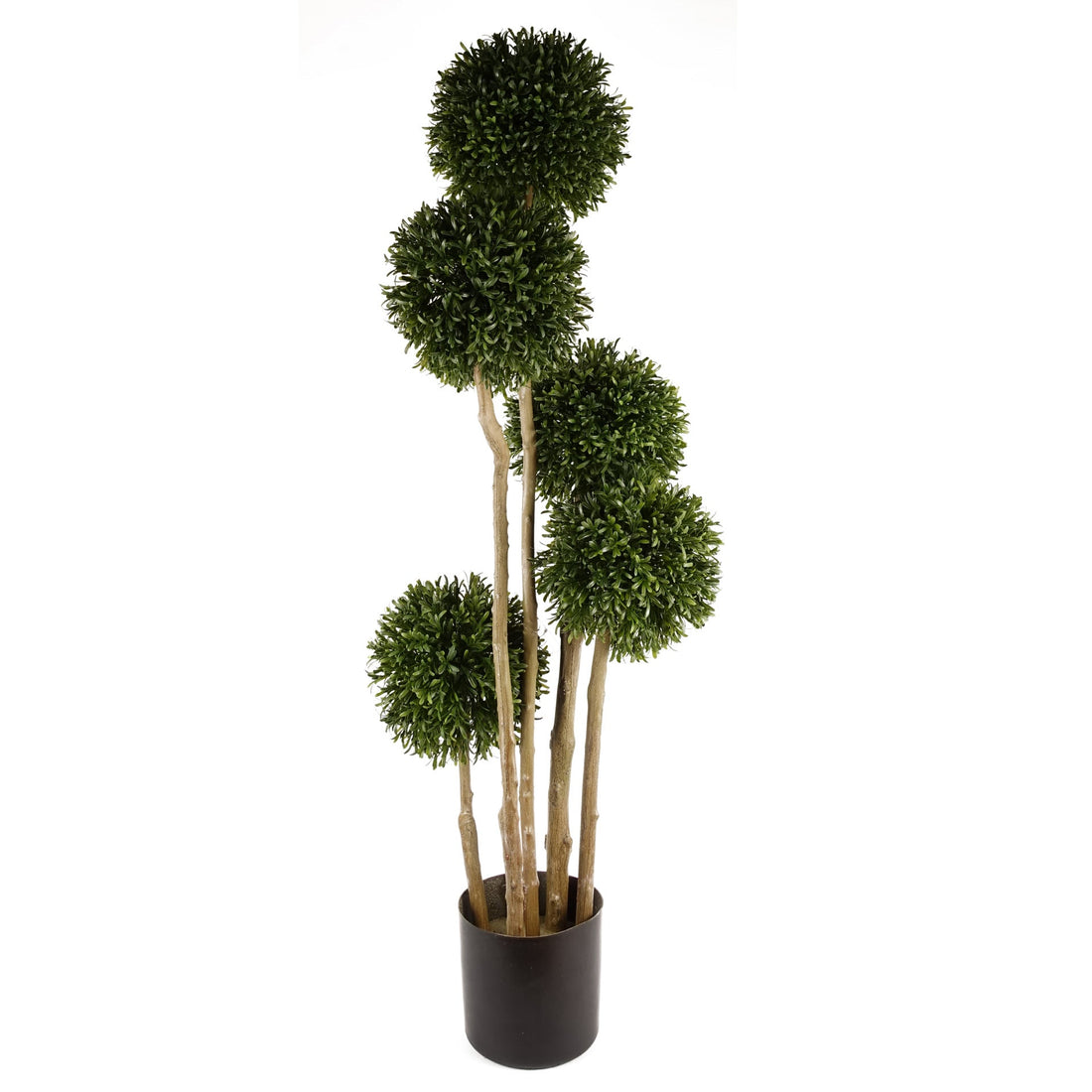 120cm UV Resistant Balls Topiary 480 Leaves Natural Trunk — Botanik artificial plants