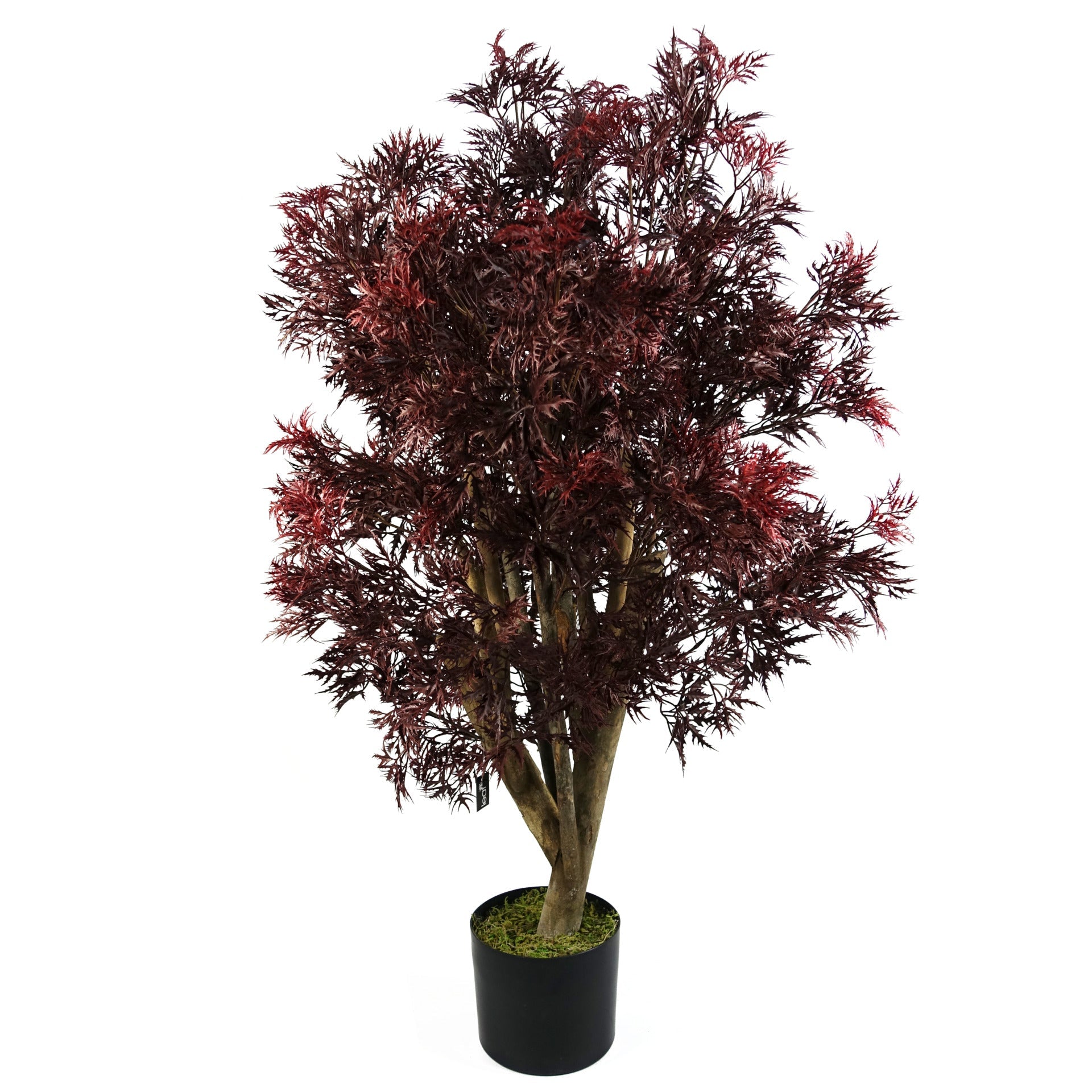 120cm Red Aralia Tree Artificial UV Resistant Outdoor — Botanik artificial plants