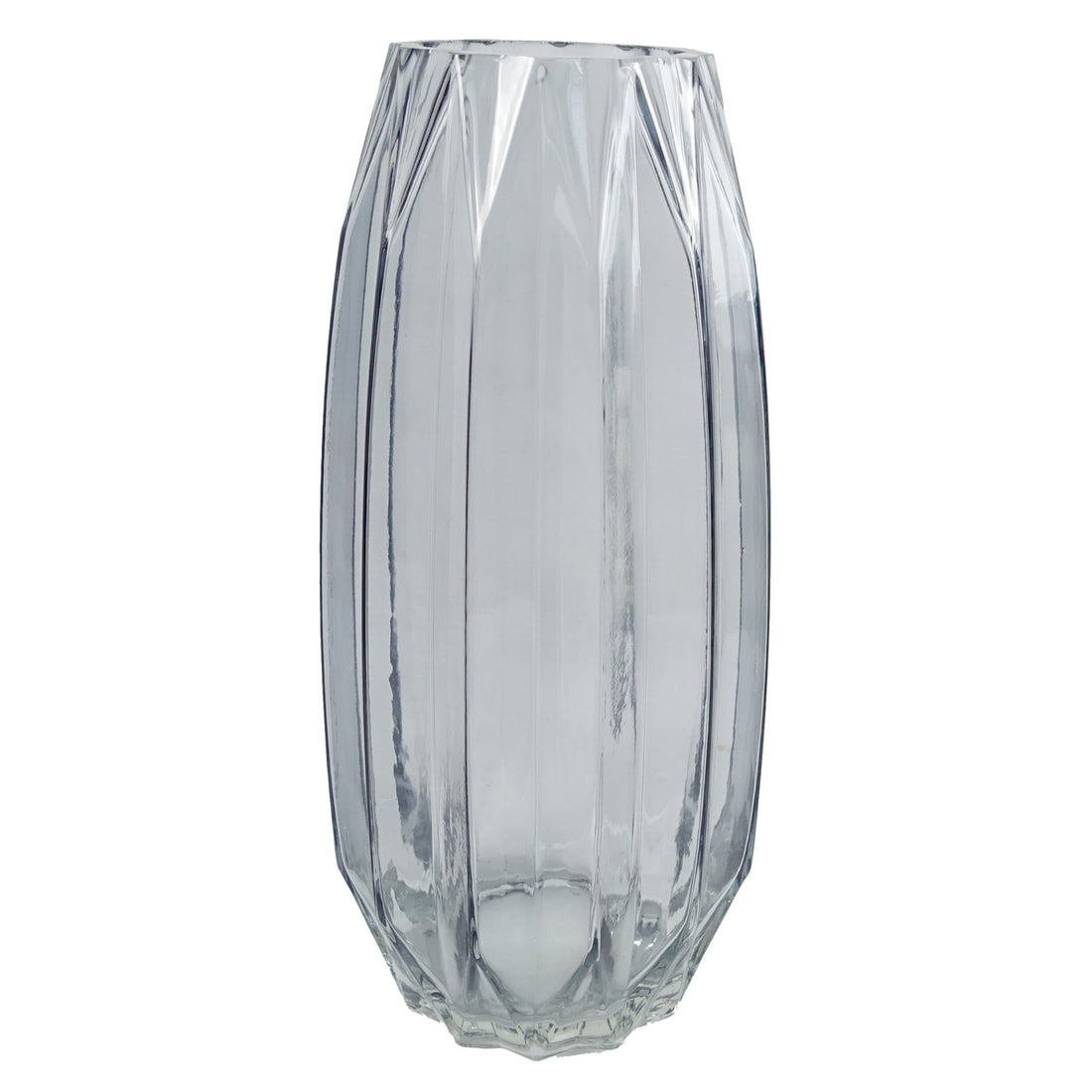 30cm Clear Contemporary Glass Vase — Botanik artificial plants