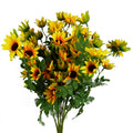 Pack of 6 x 70cm Artificial Yellow Daisy Flower Spray - Premium Quality