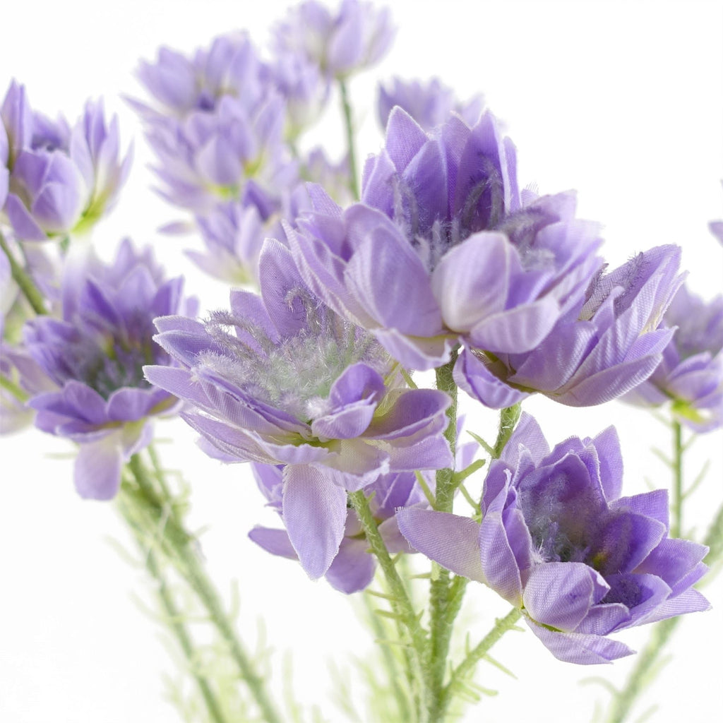 Artificial Pack of 6 x 60cm Purple Starflower Stem - 30 Flowers - Premium Quality