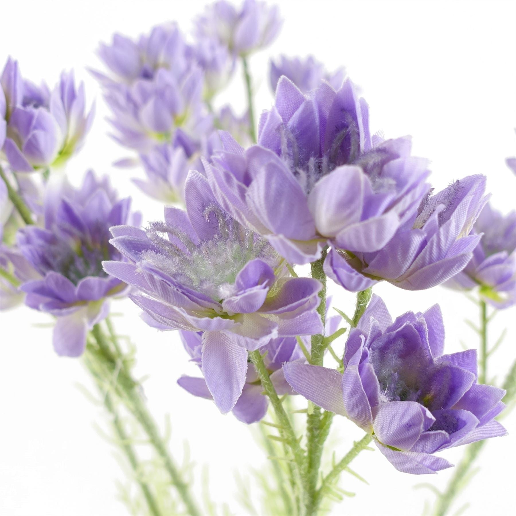 Artificial Pack of 6 x 60cm Purple Starflower Stem - 30 Flowers - Premium Quality