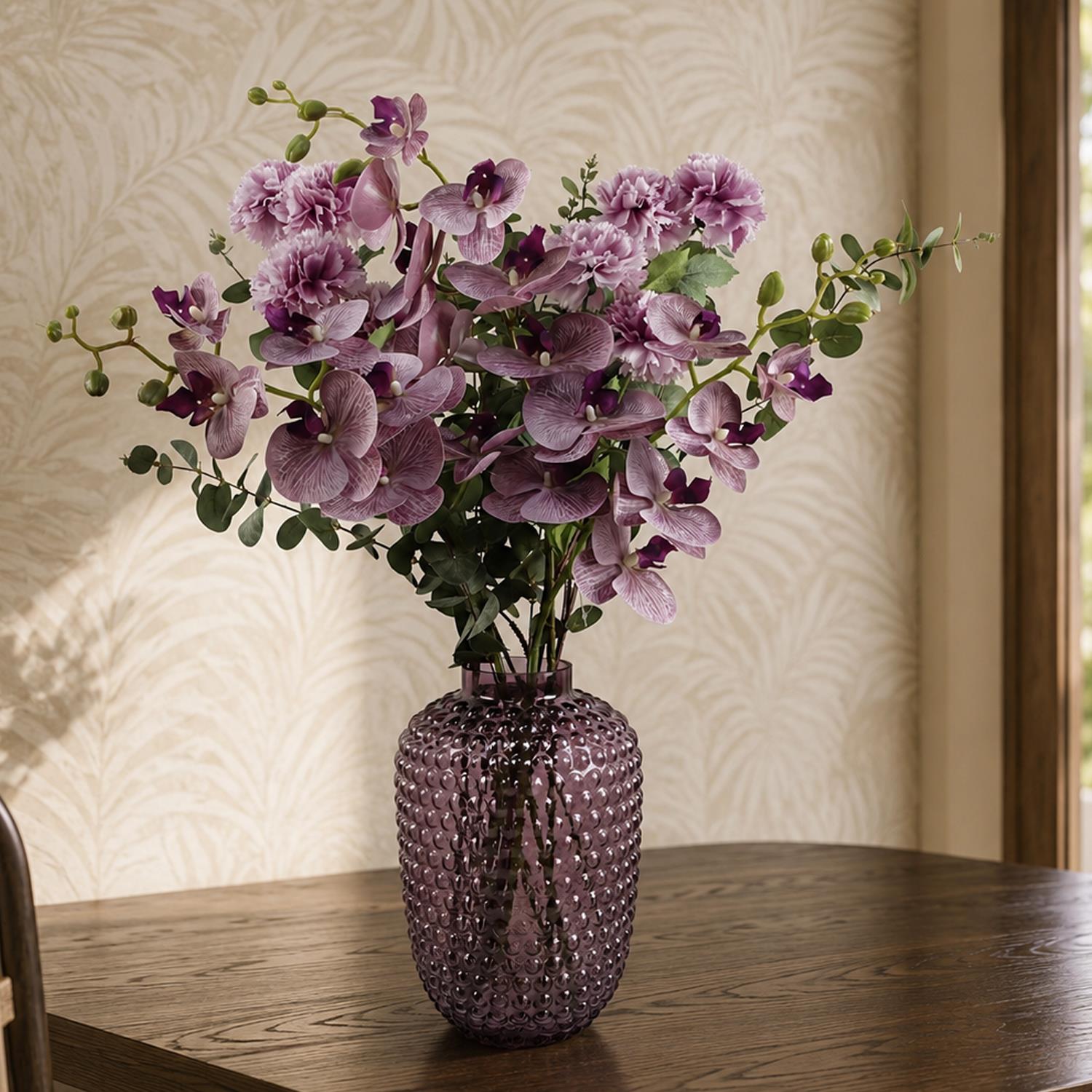 80cm Berry Burst Vase Artificial Orchids and Foliage - Premium Quality (image 6 of 6)