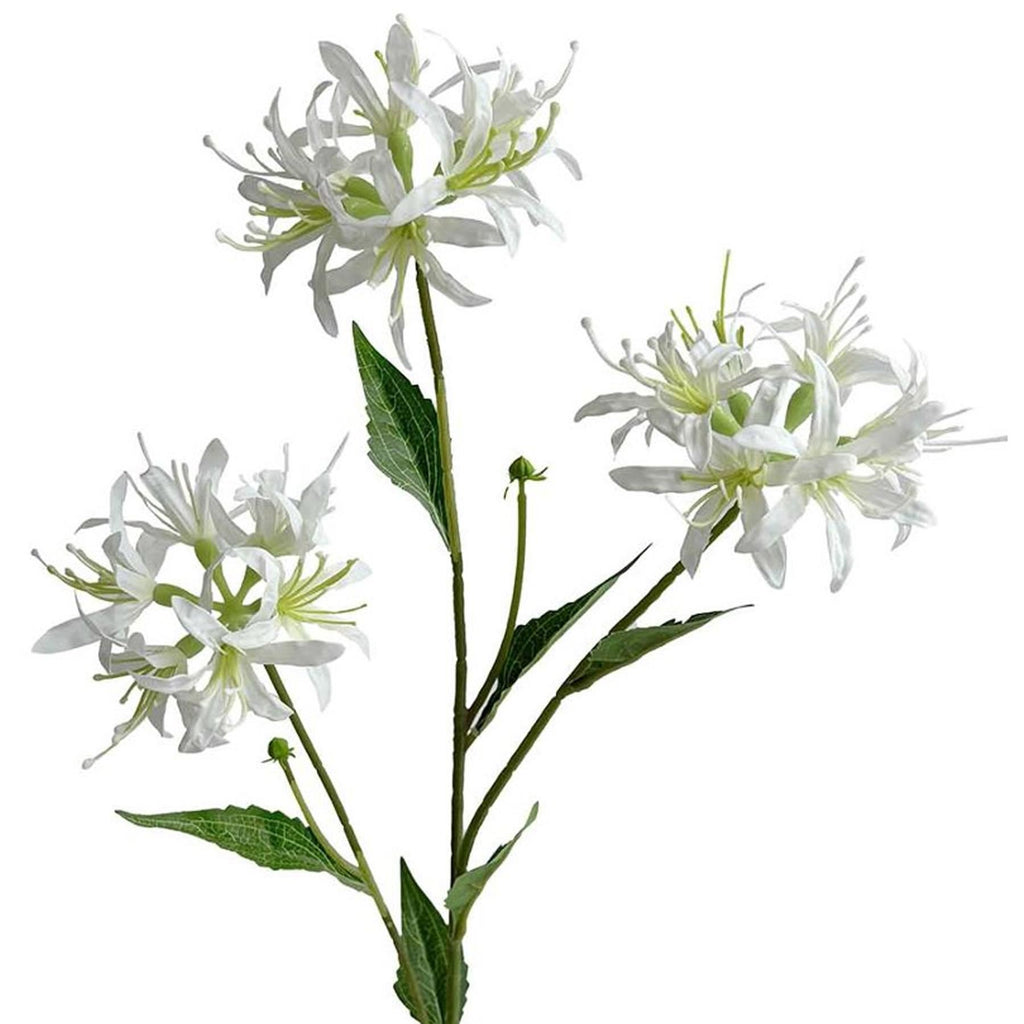 Faux Spider Lily Stems, 72cm with 3 Flower Heads - Set of 6