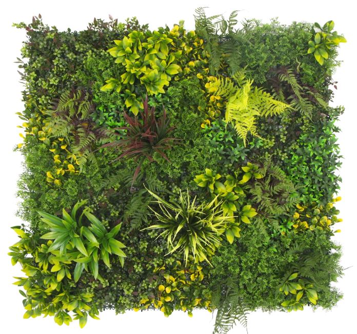 100cm UV Green Wall - Spring Foliage Artificial - Premium Quality