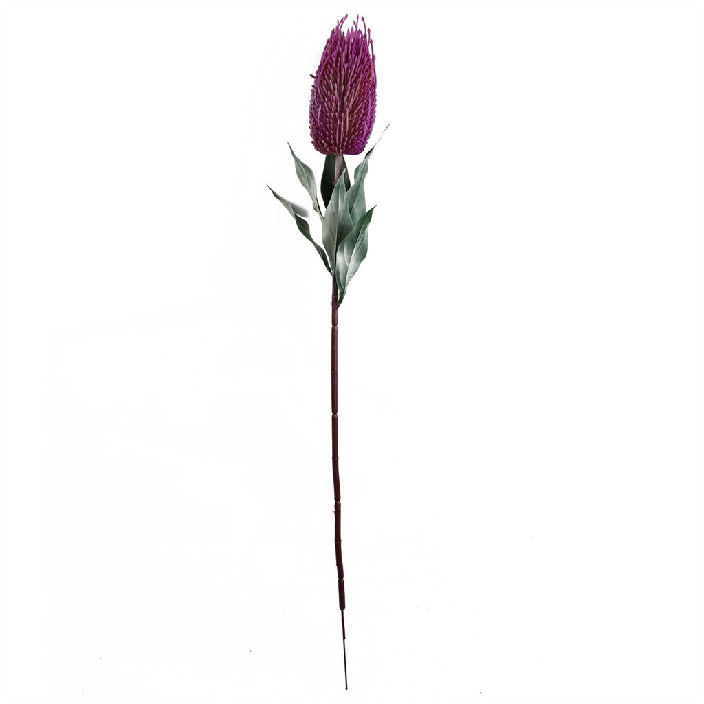 Pack of 6 x 75cm Banksia Menziesii Pink Flower Stem Artificial - Premium Quality