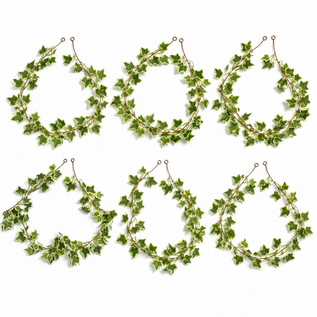 160cm Artificial Ivy Garland Trailing Hanging Plant Faux Foliage - Variegated - Premium Quality