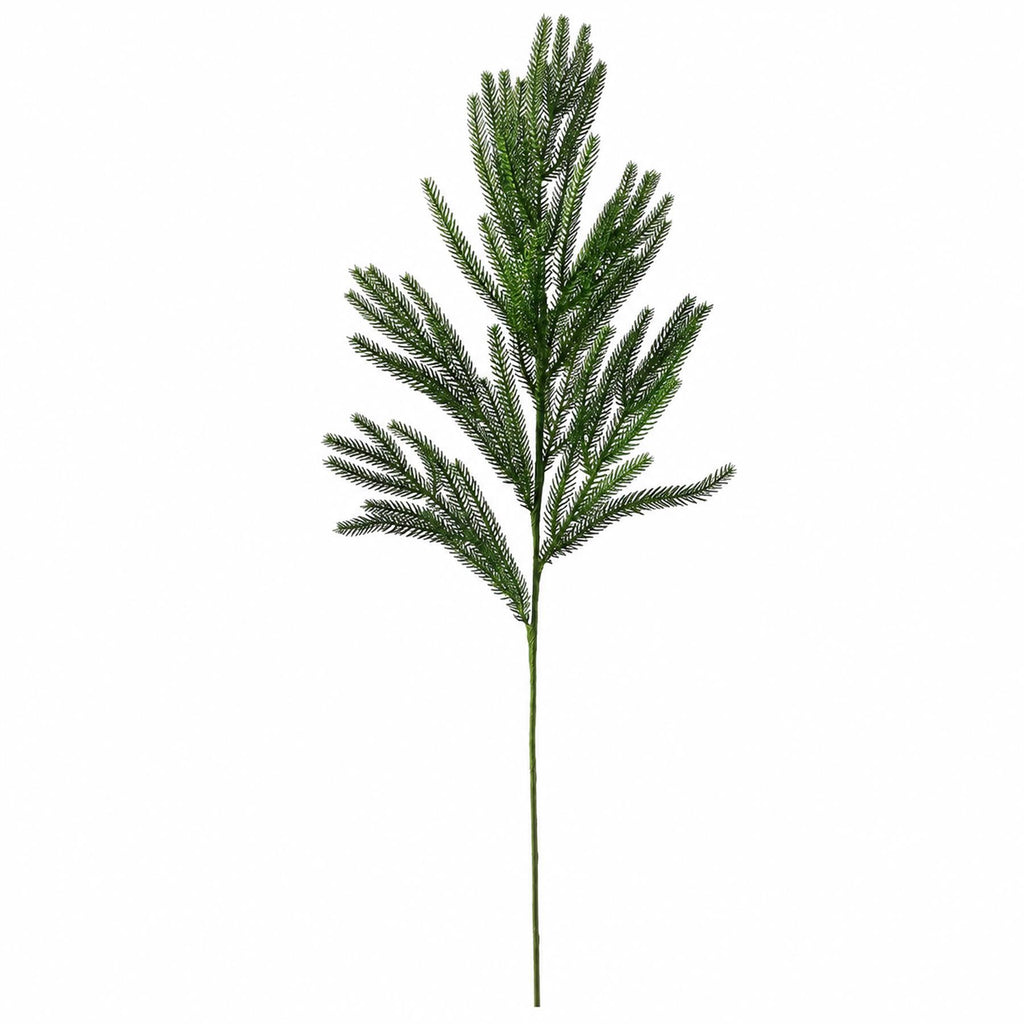 Faux Green Pine Needle Branches, 95cm Evergreen Sprays - Set of 6