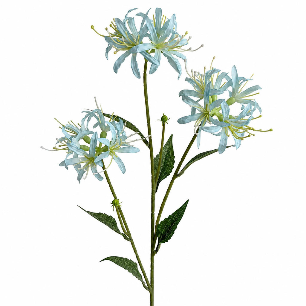 Faux Spider Lily Stems, 72cm with 3 Flower Heads - Set of 6
