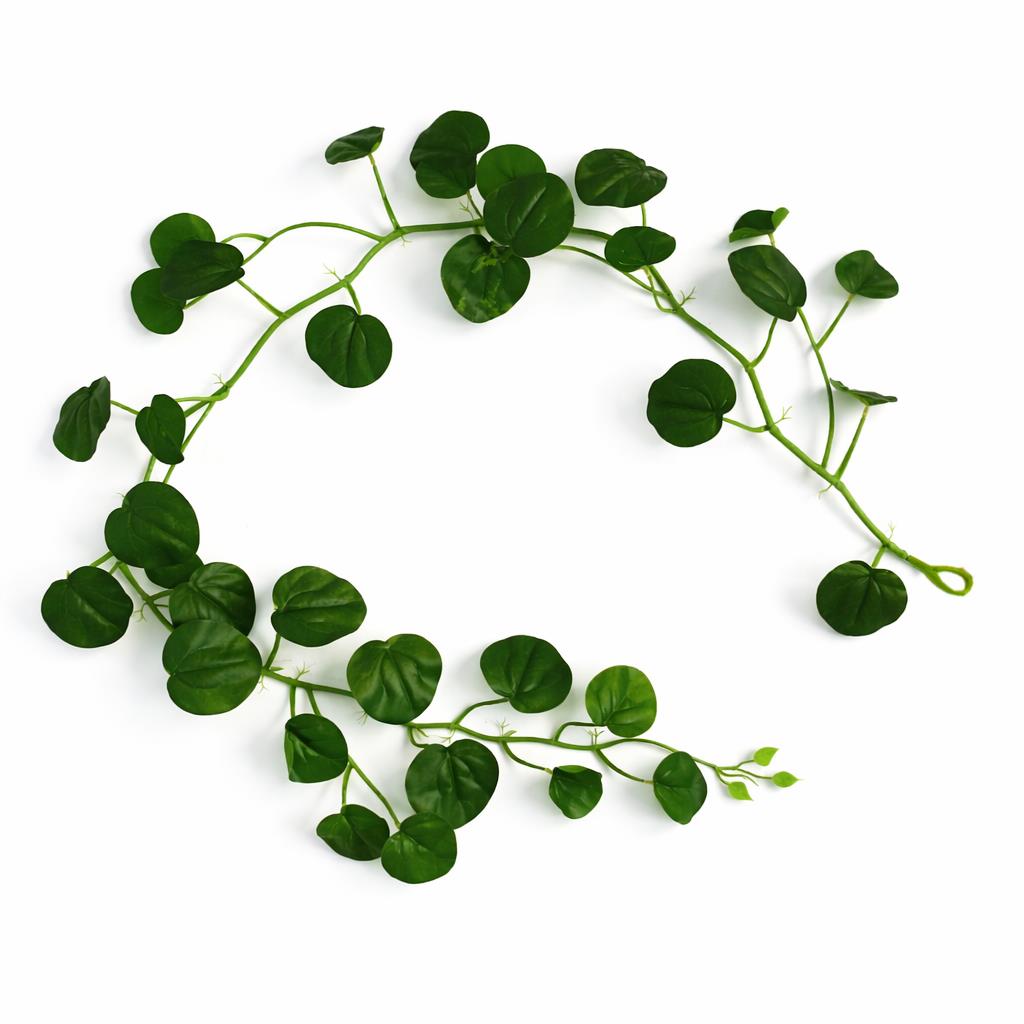 160cm Artificial Round Pilea Botanik Garland Hanging Decoration - Premium Quality