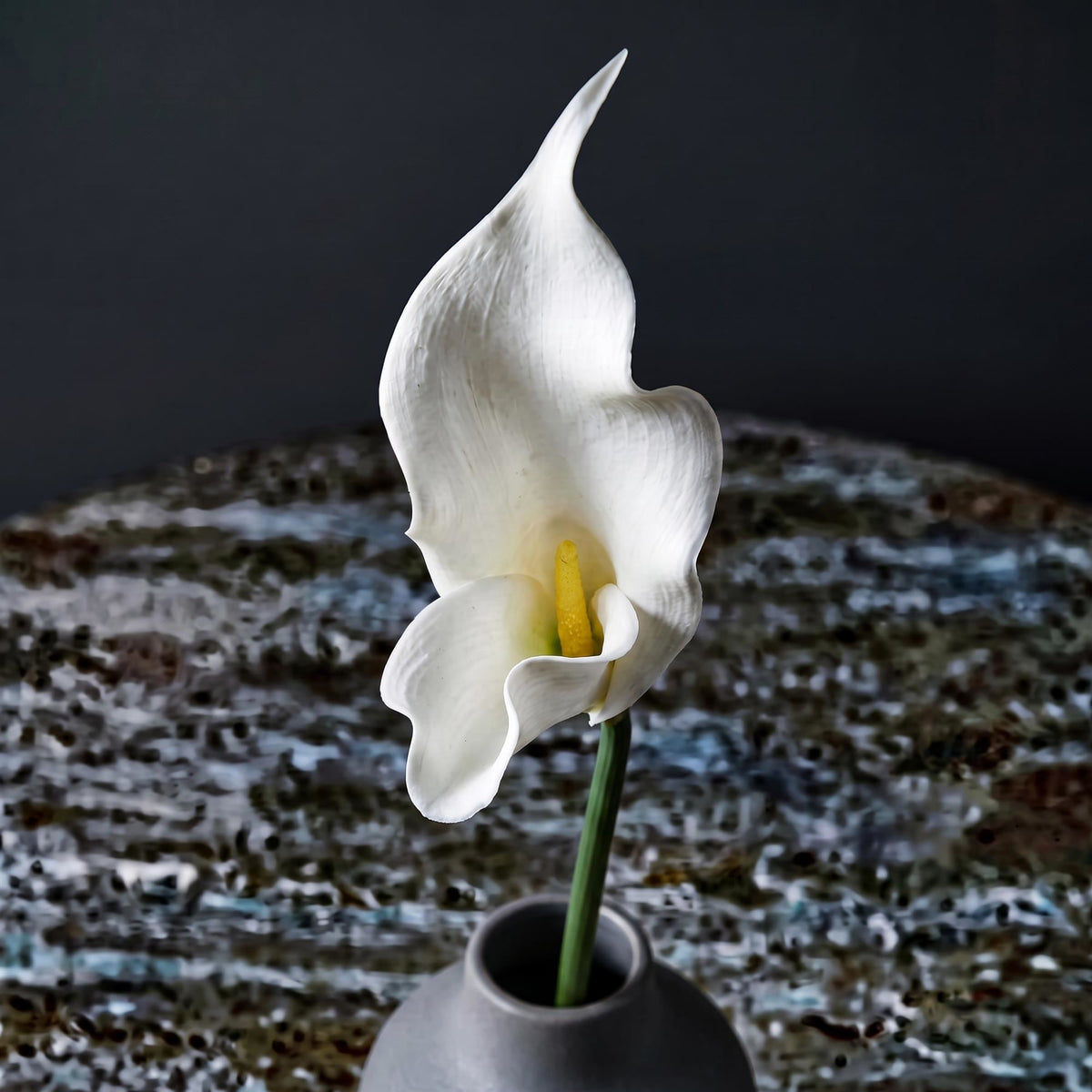 Faux Calla Lily Stems, 70cm Single-Bloom Flowers - Set of 6