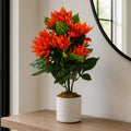 55cm Artificial Red Dahlia Pinnata - Premium Quality
