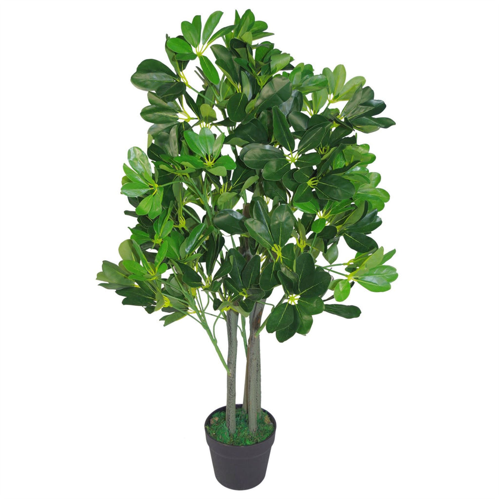 95cm Umbrella Tree Dark Green Artificial Ficus Plant (image 3 of 5)