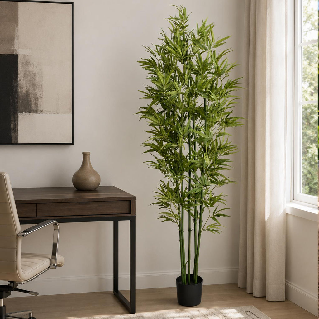 180cm Natural Green Bamboo Artificial - Premium Quality
