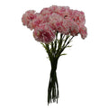 12 x Pink Carnation Artificial Flowers - Premium Quality