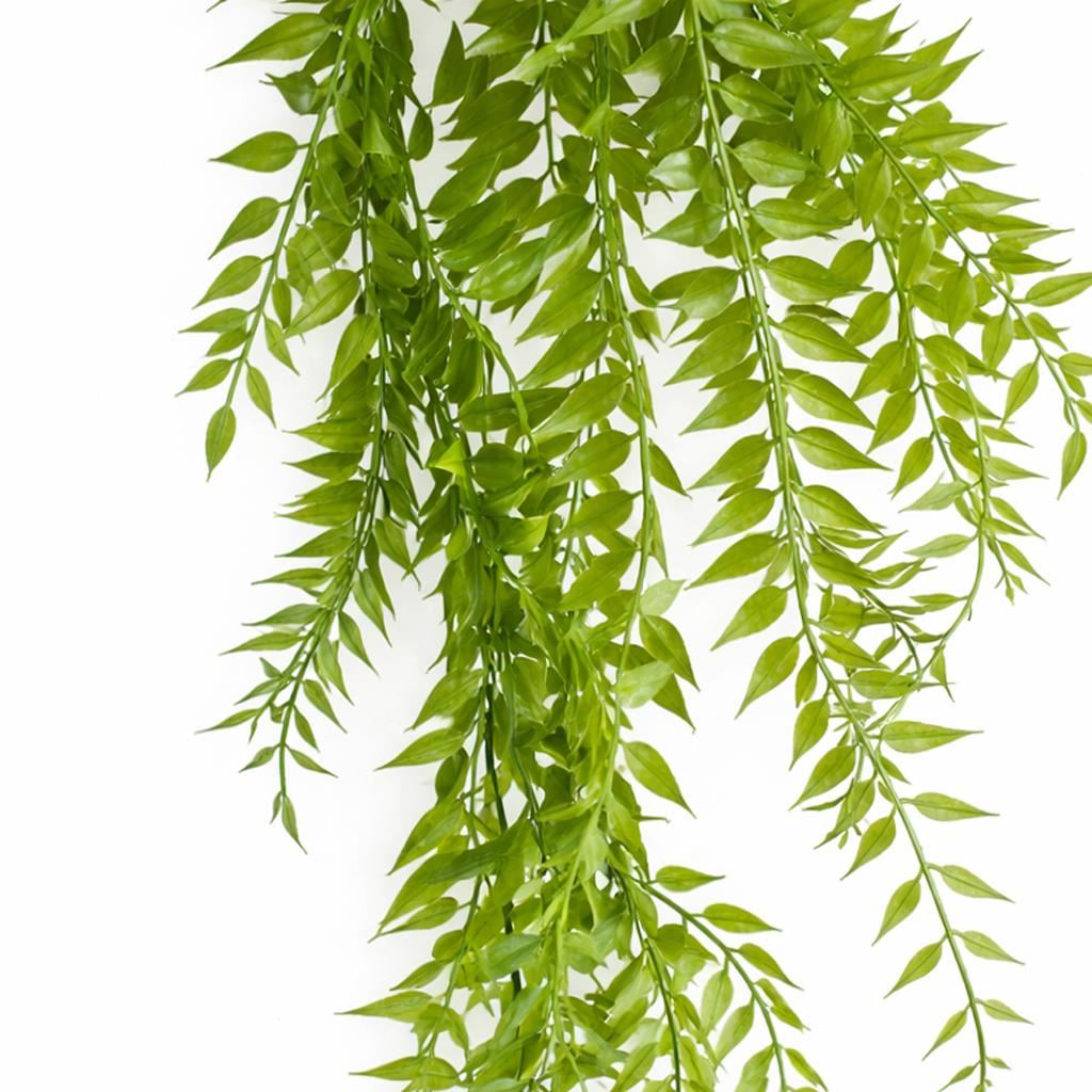 100cm Artificial Trailing Green Botanik Hanging Fern Plant with Wired Top Stems - Premium Quality