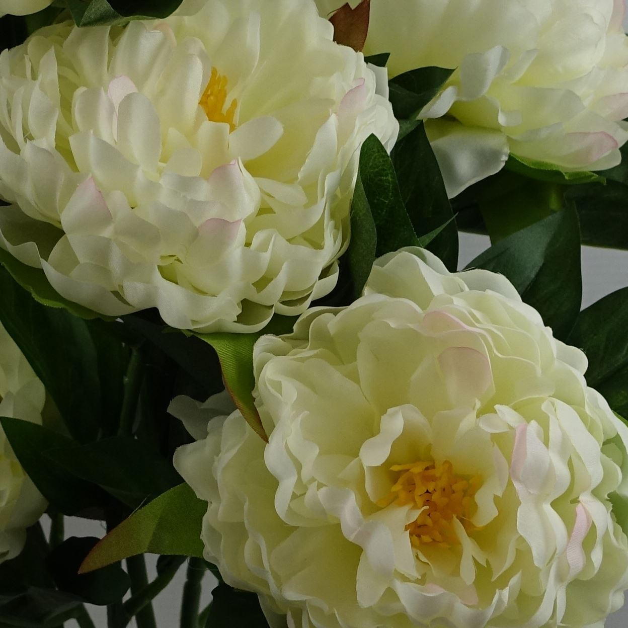 55cm Artificial White Peony Plant - Premium Quality