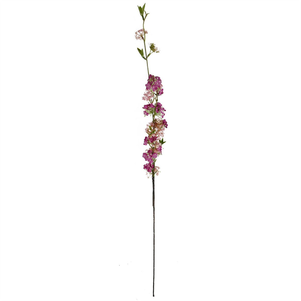 Artificial Pack of 6 x 100cm Pink Blossom Spray Stem - Premium Quality