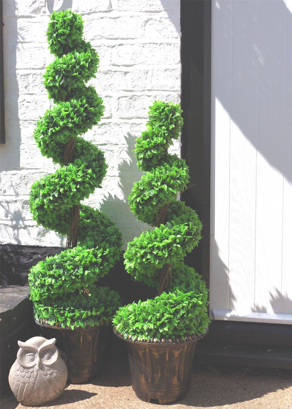 90cm Artificial Green Large Botanik Spiral with Decorative Planter - Premium Quality
