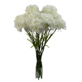 12 x White Carnation Artificial Flowers - Premium Quality
