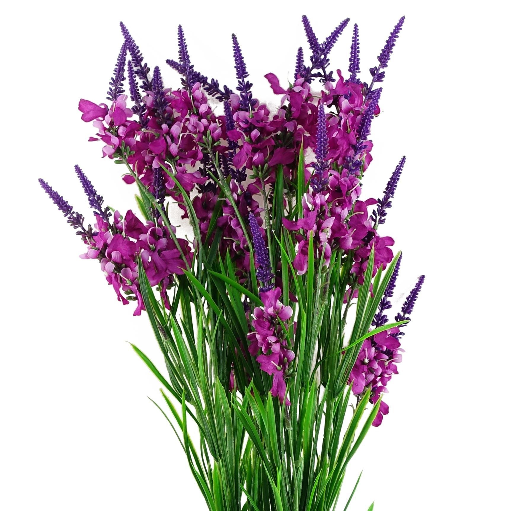 Artificial Pack of 6 x 80cm Dark Pink Larkspur Artifical Stem - Premium Quality