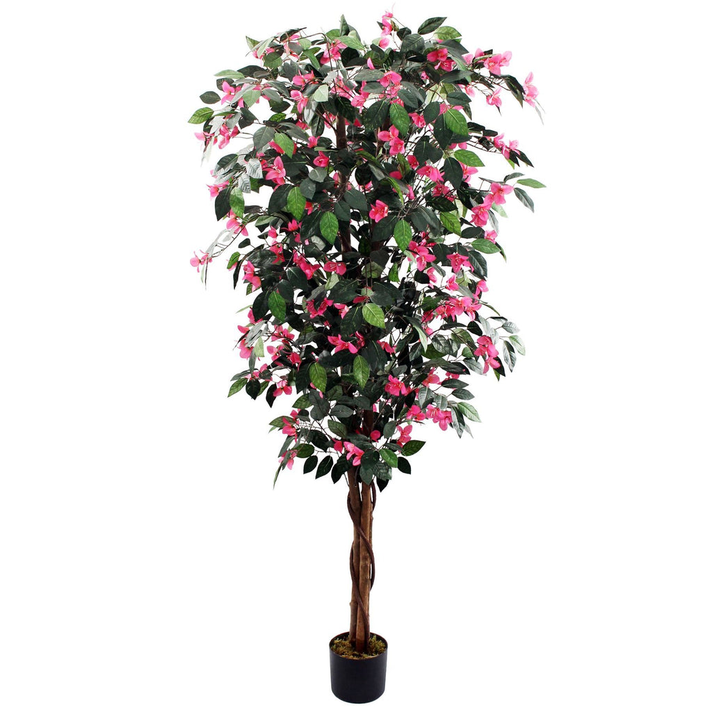 180cm Giant Artificial Pink Flowering Bougainvillea Tree - Premium Quality