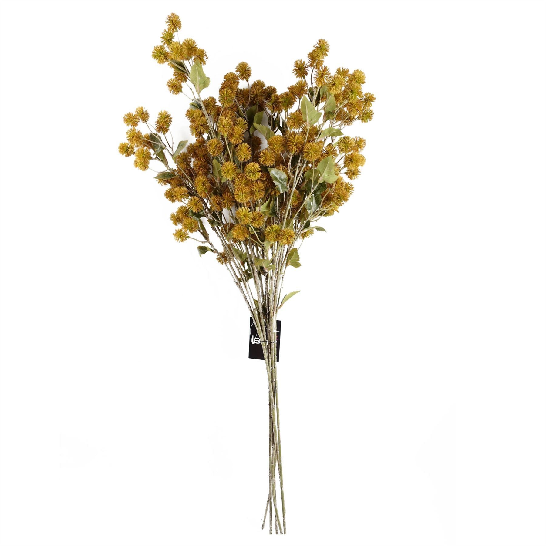 Pack of 6 x 85cm Craspedia Stem Yellow Artificial - Premium Quality