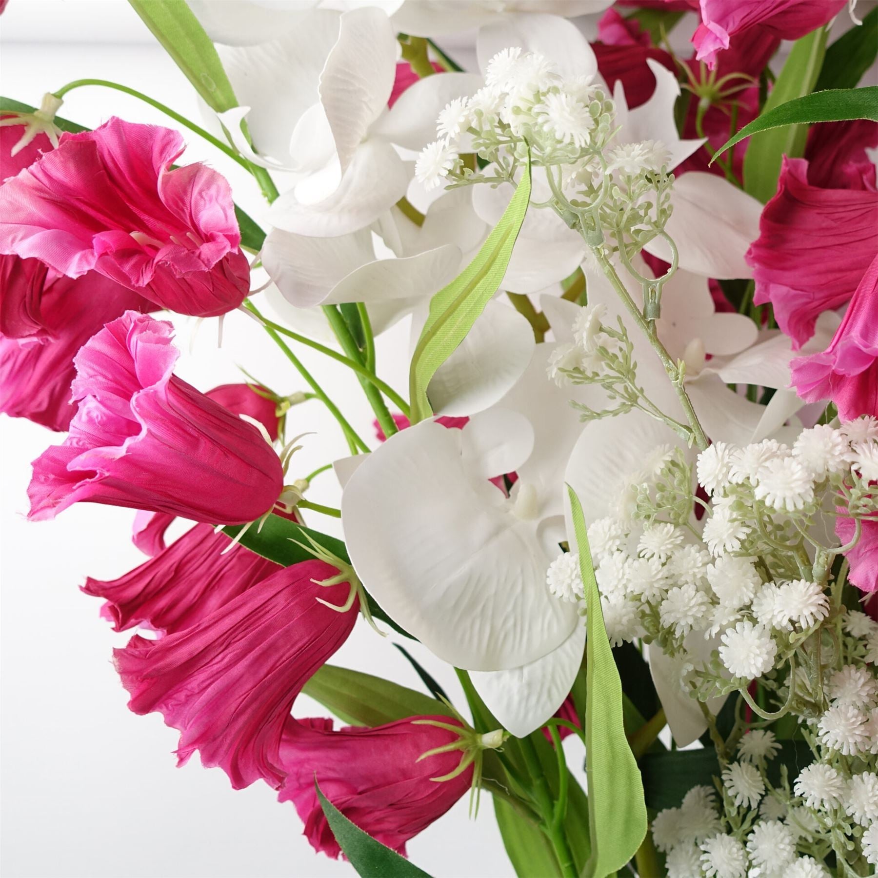 Artificial Pack of 6 x 85cm Gypsophila White Stem - Premium Quality