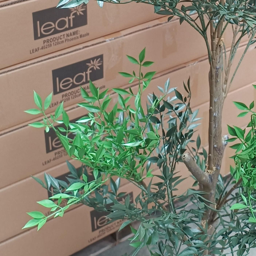 165cm Artificial Fire Retardant Nandina Tree with 4857 Leaves - Premium Quality