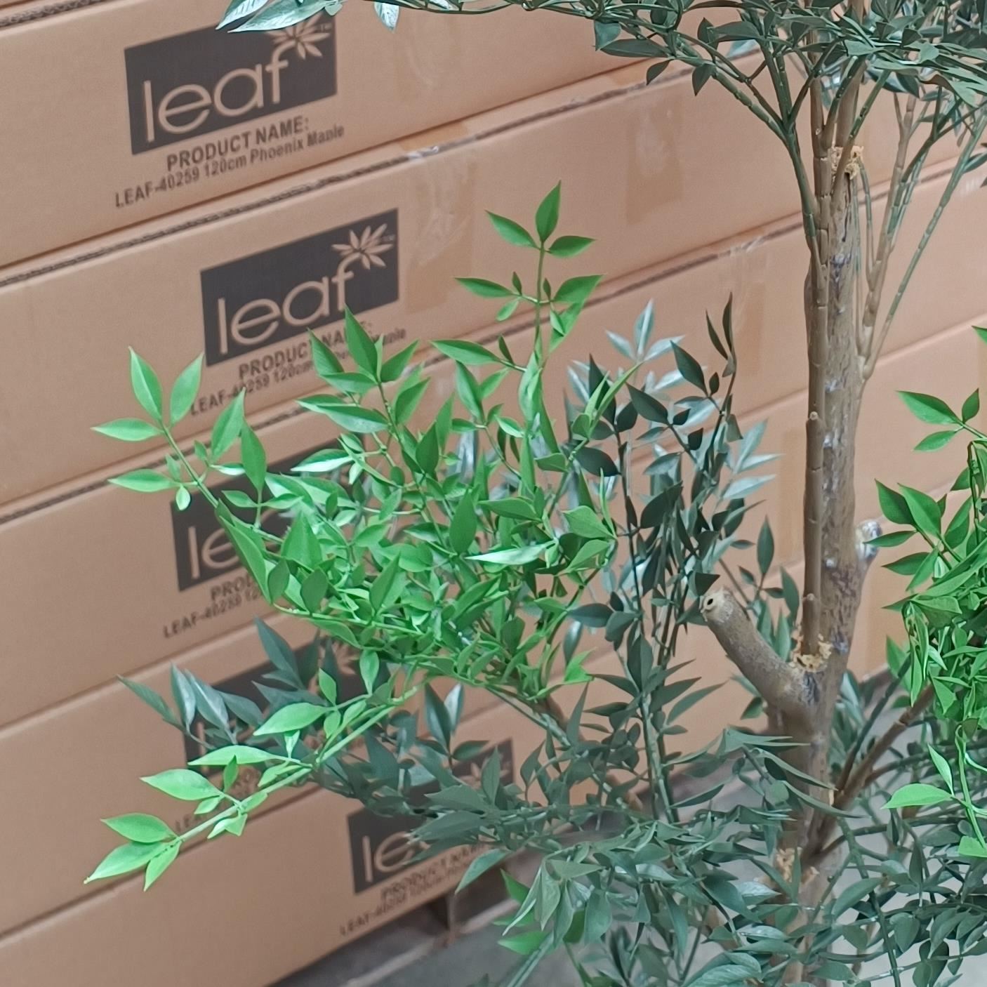 165cm Artificial Fire Retardant Nandina Tree with 4857 Leaves - Premium Quality