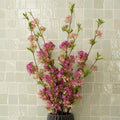 Pack of 6 x 100cm Pink Blossom Spray Stem - Premium Quality