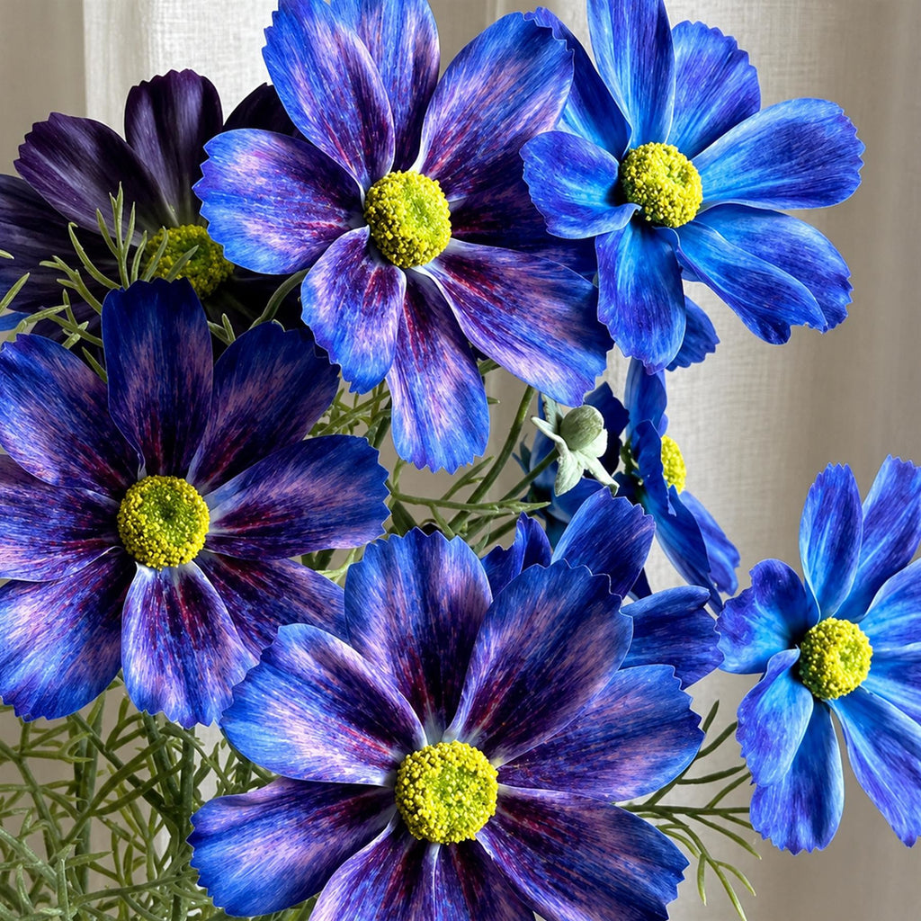 Real Touch Purple Faux Cosmos Sprays, 63cm with 4 Flowers - Set of 6