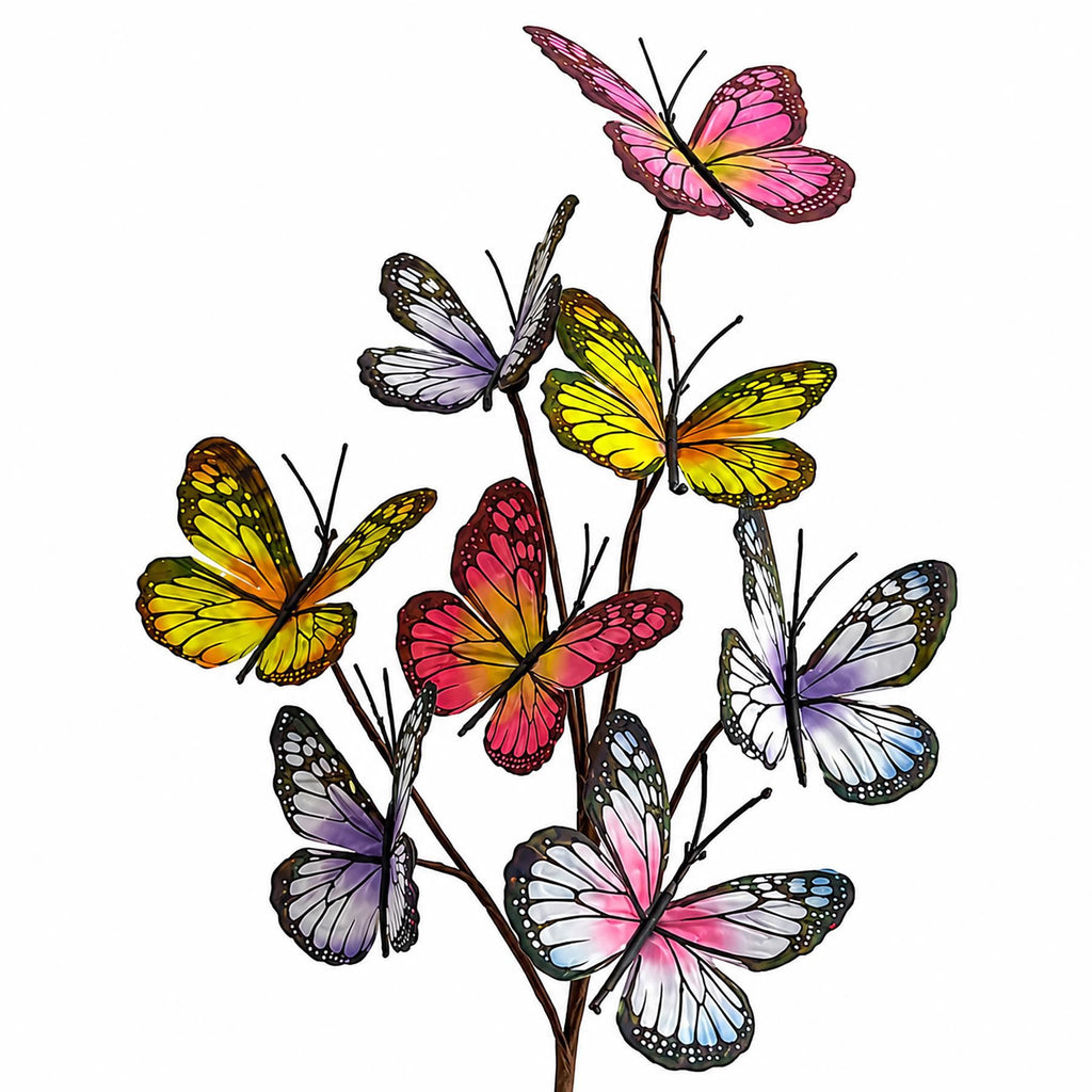 Faux Butterfly Branch Sprays for Easter and Spring Decor, 53cm - Set of 6