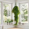 75cm Artificial Trailing Fern Bush Hanging Faux Greenery Plant - Premium Quality