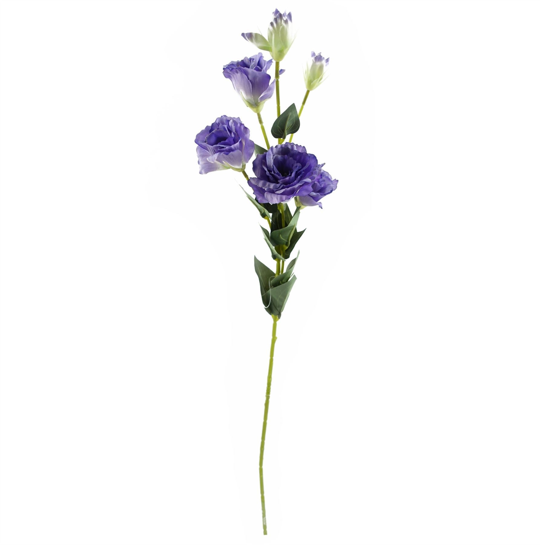 60cm Artificial Purple Wild Rose Arrangement Silver Glass Vase - Premium Quality