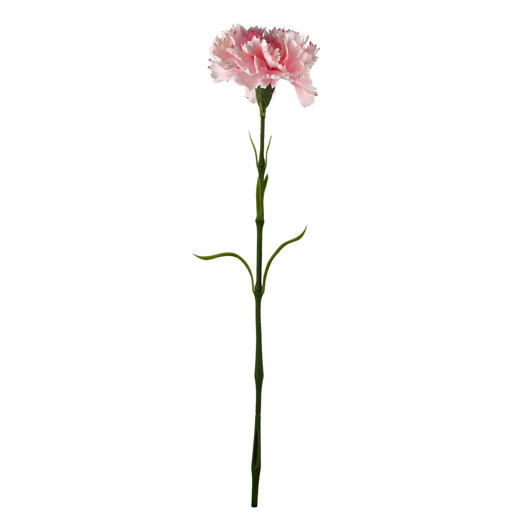 12 x Pink Carnation Artificial Flowers - Premium Quality
