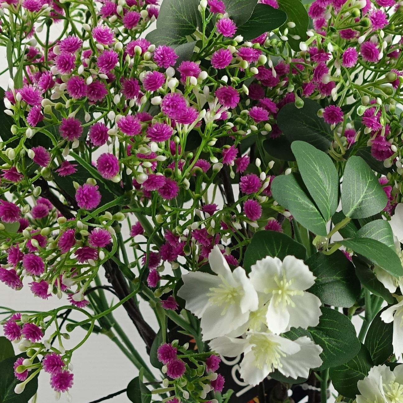 Artificial Pack of 6 x 55cm Gypsophila Pink Stem - Premium Quality