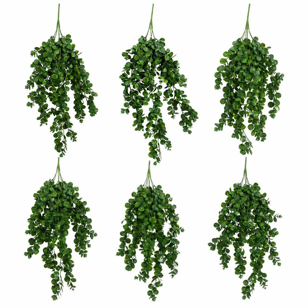 75cm Artificial Trailing Round Botanik Hanging Foliage Plant - Deep Forest Green - Premium Quality