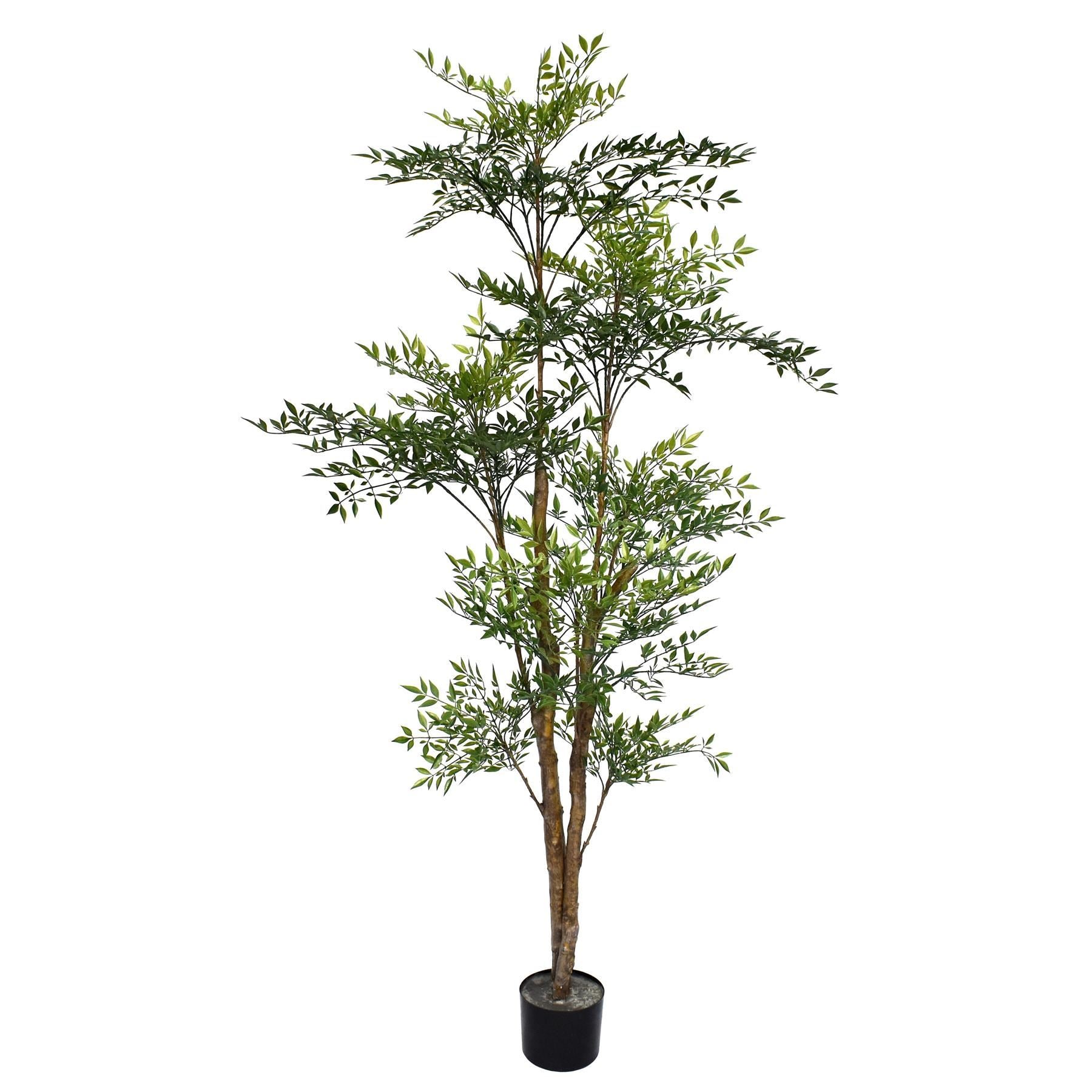 165cm Artificial Fire Retardant Nandina Tree with 4857 Leaves - Premium Quality