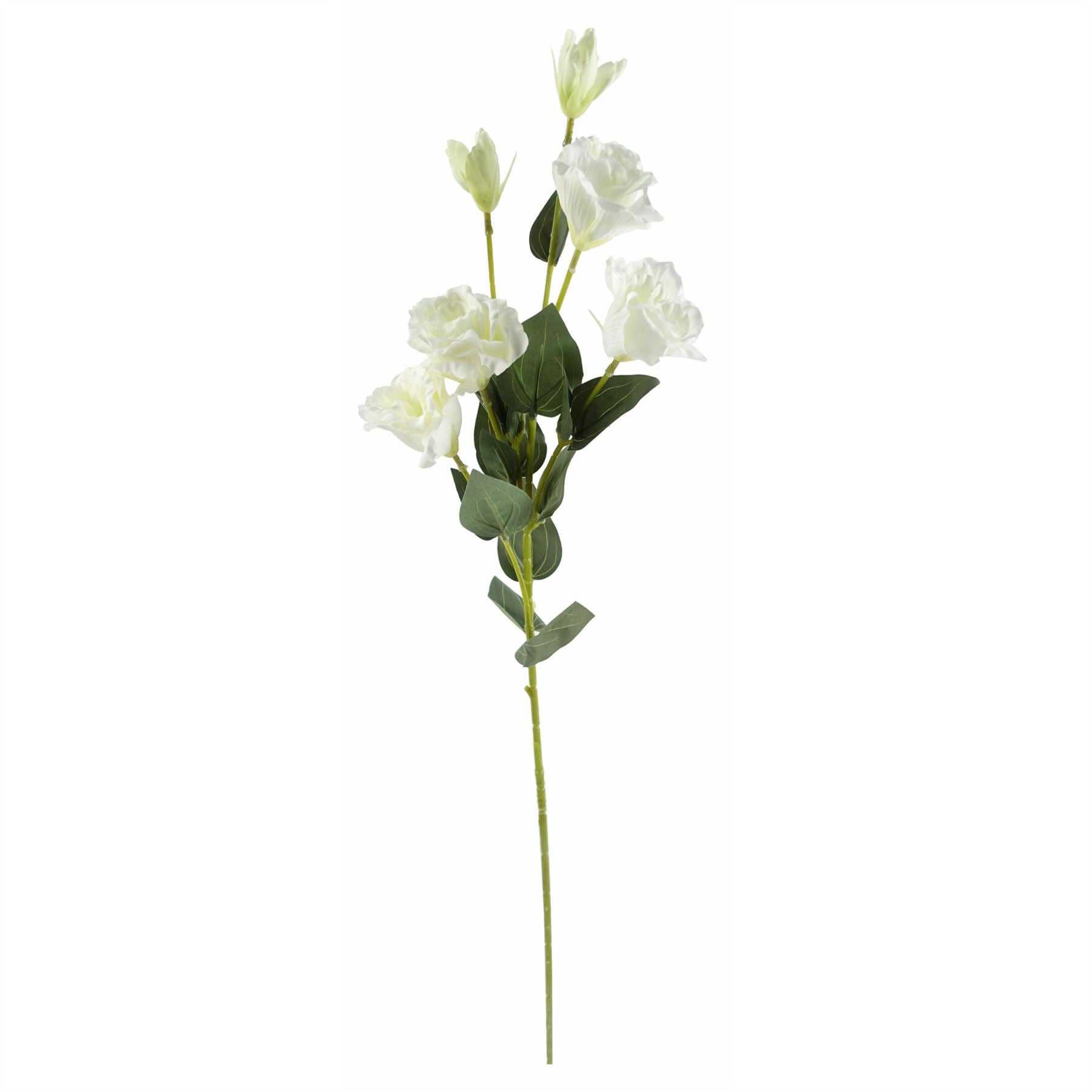 90cm Artificial Purple Chrysanthemum and Ferns Glass Vase - Premium Quality