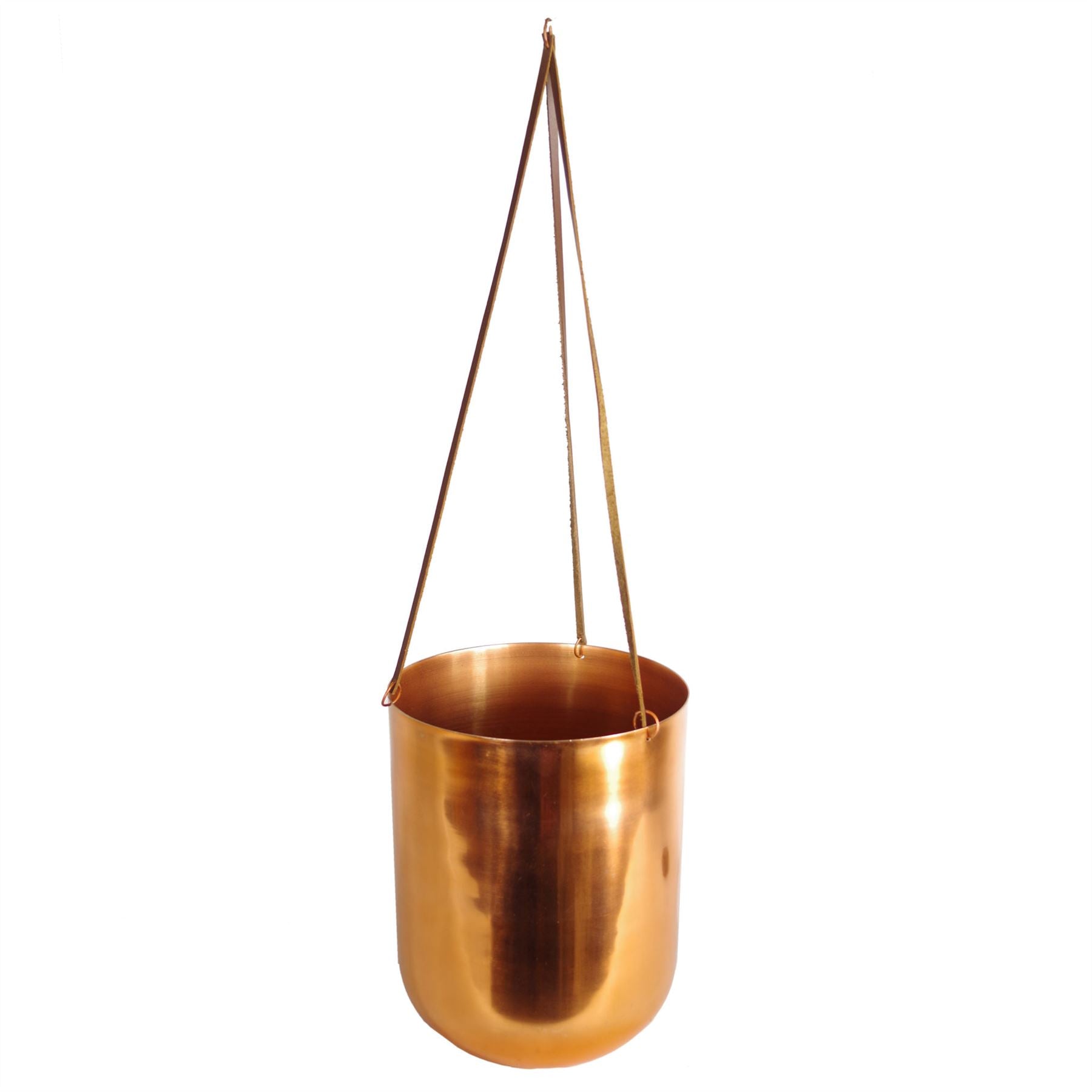 Leaf 18 x 22cm Copper Hanging Planter