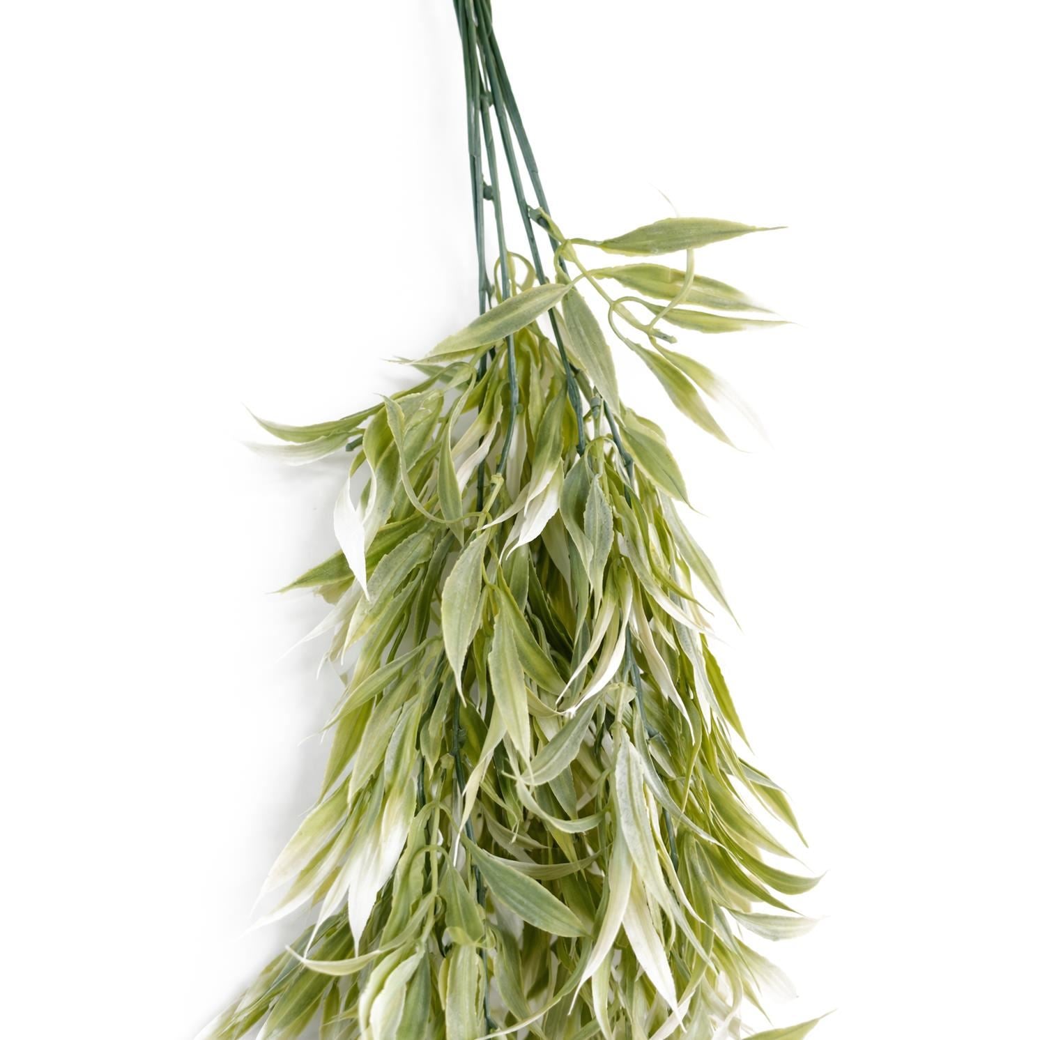 80cm Artificial Italian Ruscus Hanging Plant with Realistic Foliage - Light Green - Premium Quality