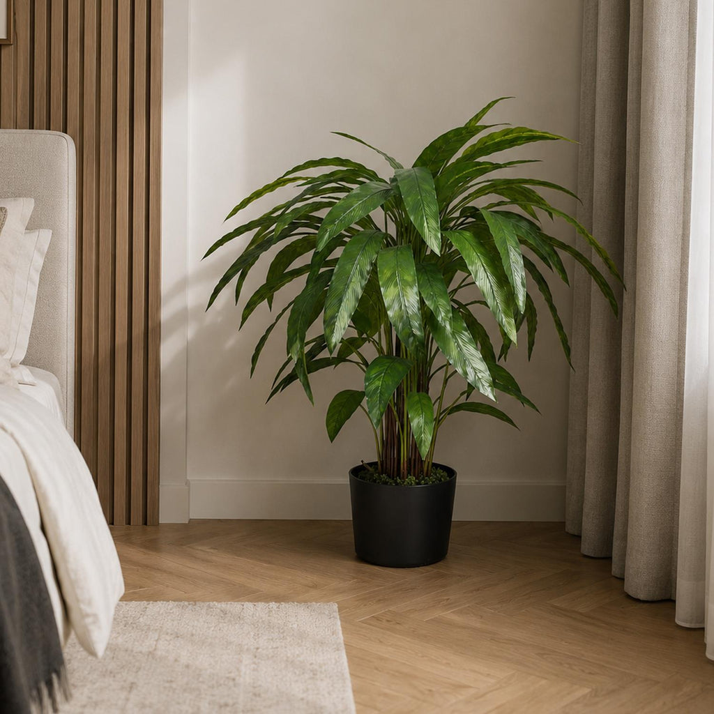 90cm Artificial Calathea Plant Dark Green - Premium Quality