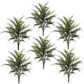 Pack of 6 x 78cm Fire Retardant Artificial Fern Foliage Branch - Premium Quality