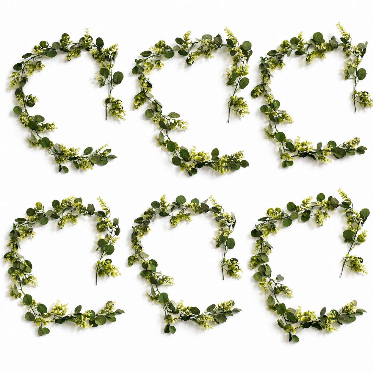 160cm Artificial Eucalyptus Style Garland Trailing Hanging Plant Faux Greenery Vine - Premium Quality