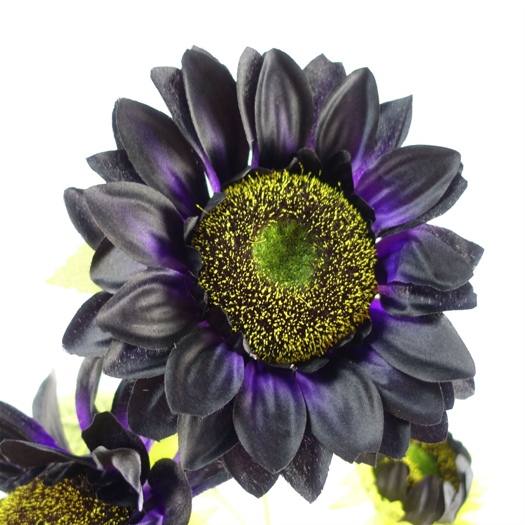 100cm Purple Artificial Sunflower Arrangement Glass Vase - Premium Quality