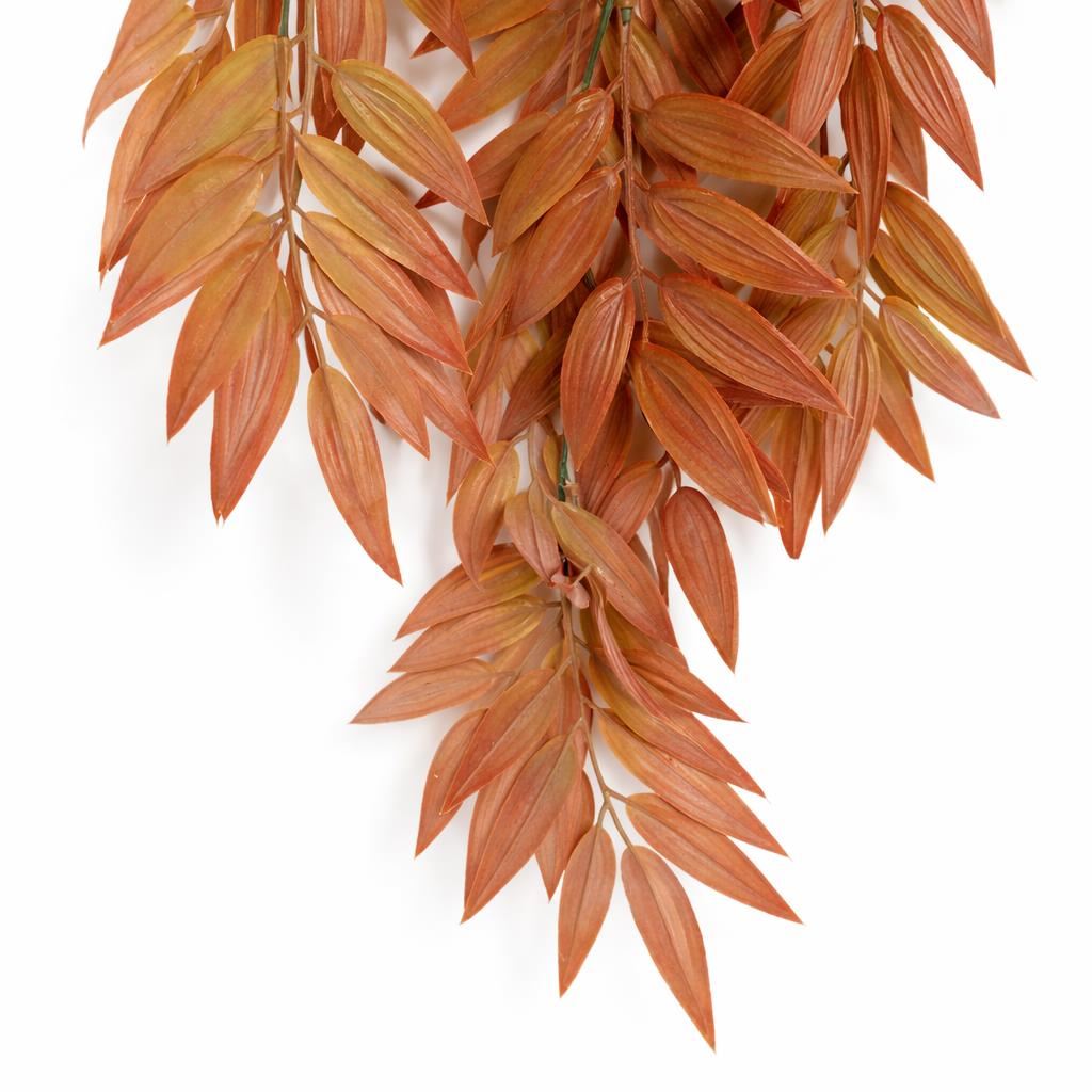 75cm Artificial Trailing Foliage Plant Dusty Orange Hanging Faux Greenery - Premium Quality