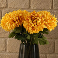 Pack of 6 x 75cm Extra Large Reflex Chrysanthemum - Gold - Premium Quality