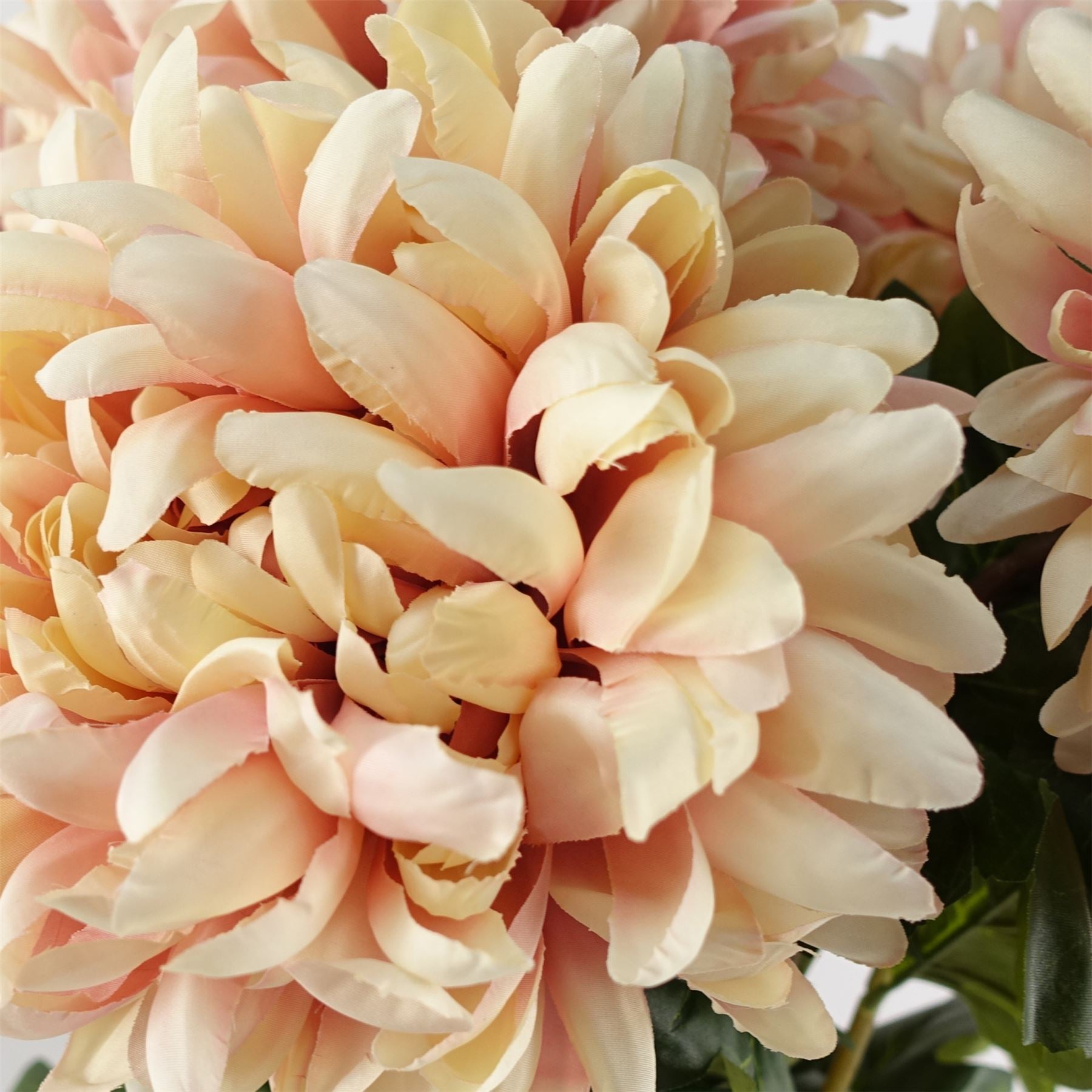 Artificial Pack of 6 x 75cm Extra Large Reflex Chrysanthemum - Pink - Premium Quality