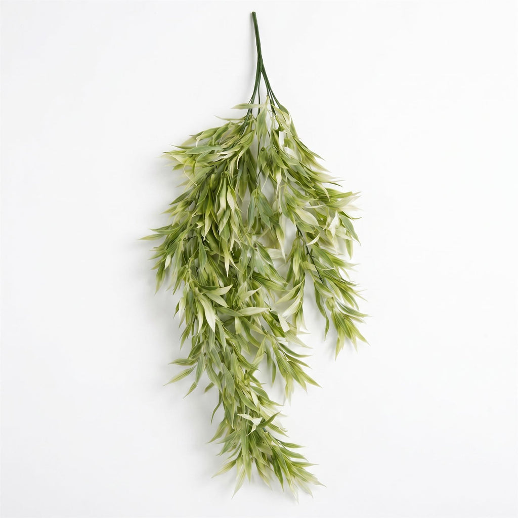 80cm Artificial Italian Ruscus Hanging Plant with Realistic Foliage - Light Green - Premium Quality